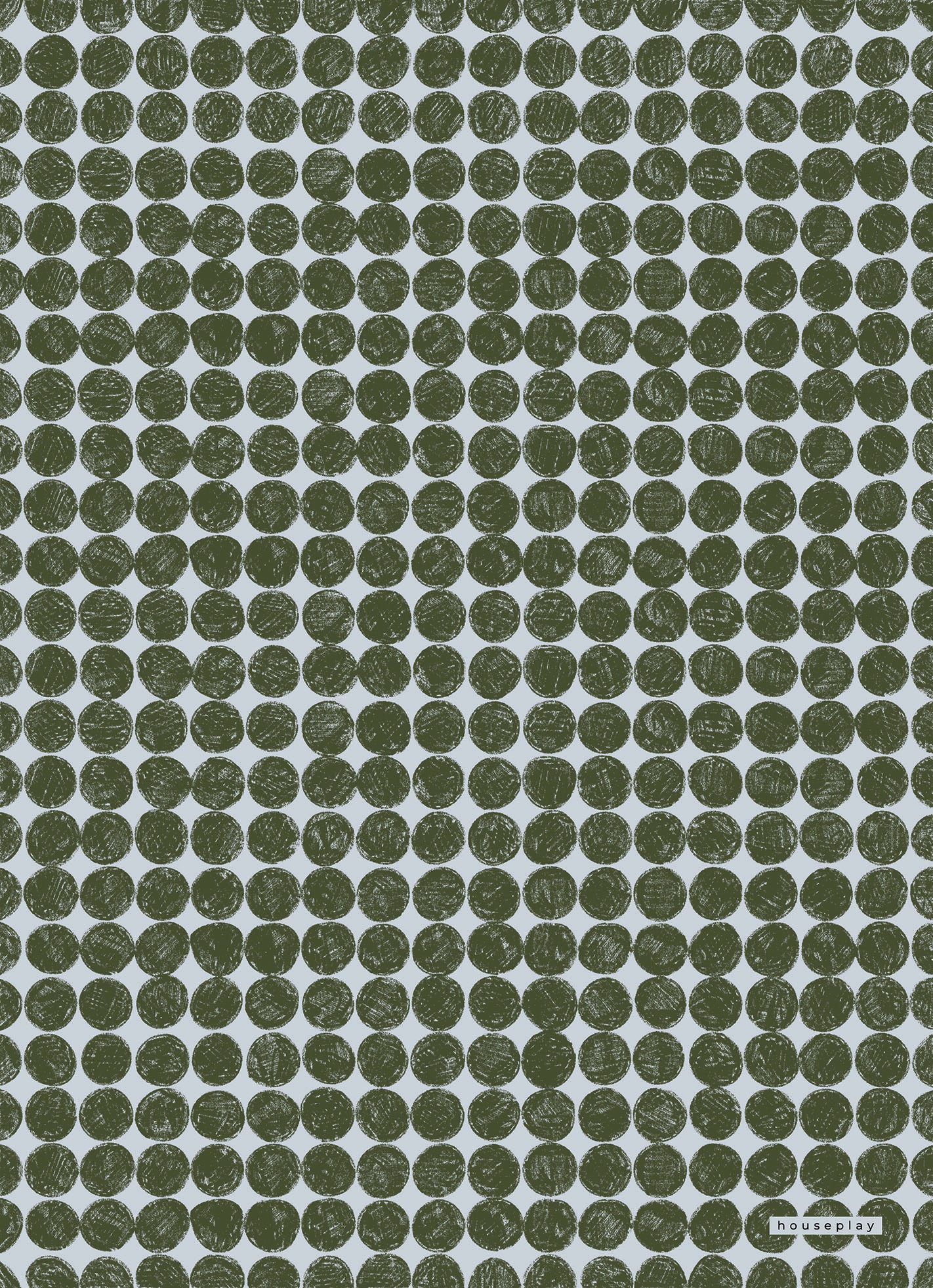 Evergreen & Sky Dots Gift Wrap Sheet