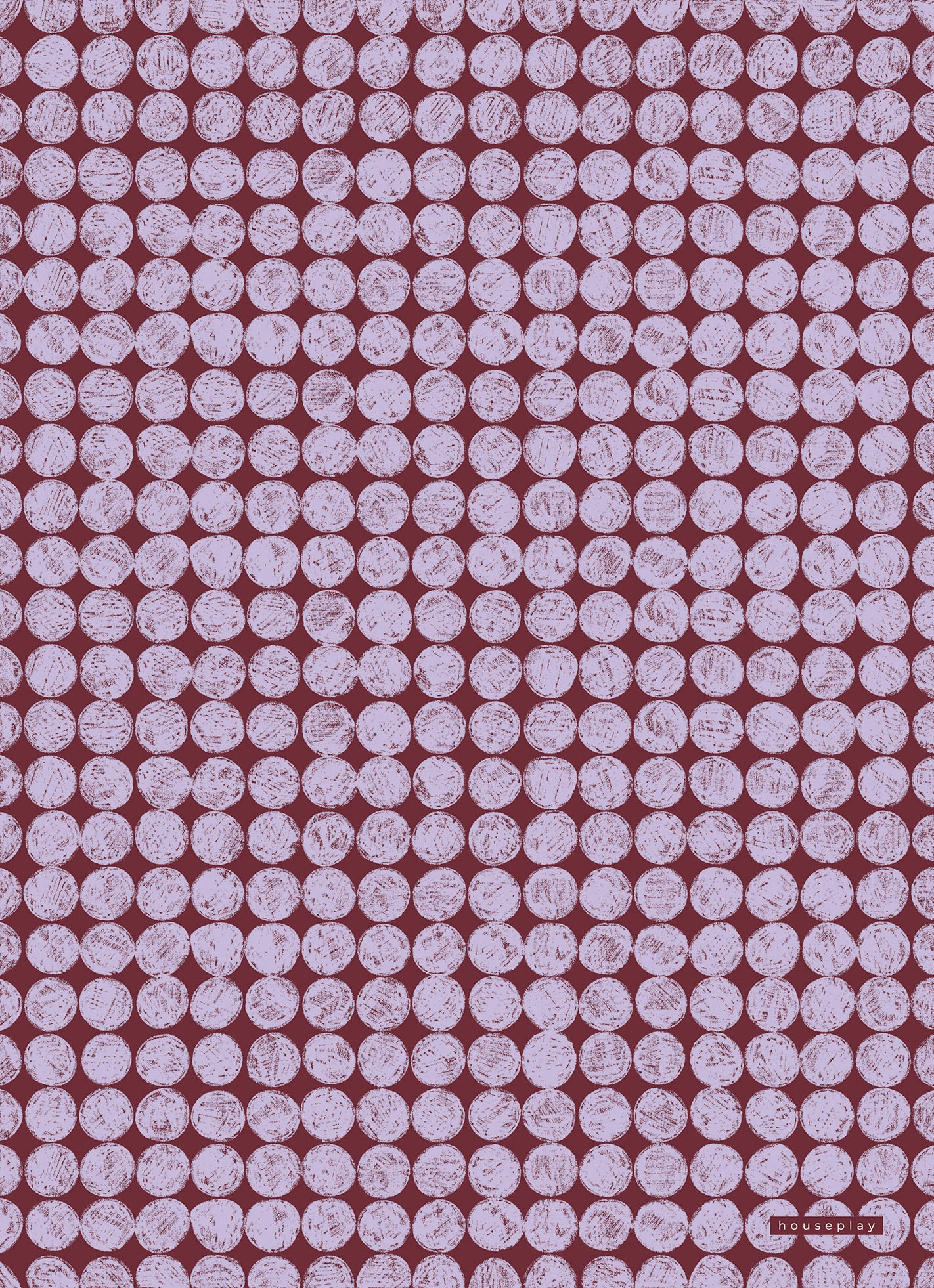 Lilac & Burgundy Dots Gift Wrap Sheet