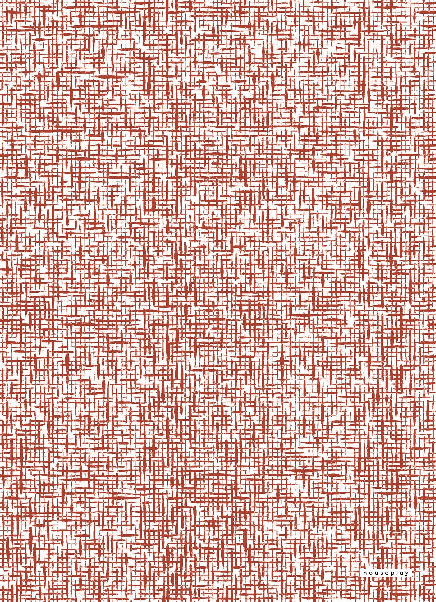 Flame & White Loose Threads Gift Wrap Sheet