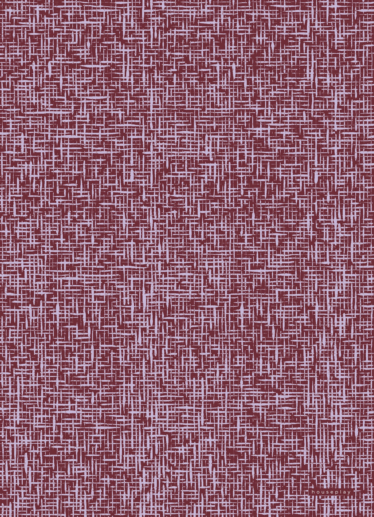Lilac & Burgundy Loose Threads Gift Wrap Sheet