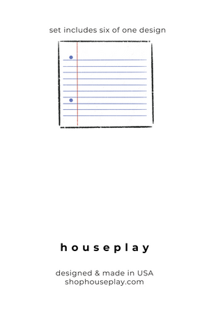 Loose Leaf Little Note Cards – Set of 6