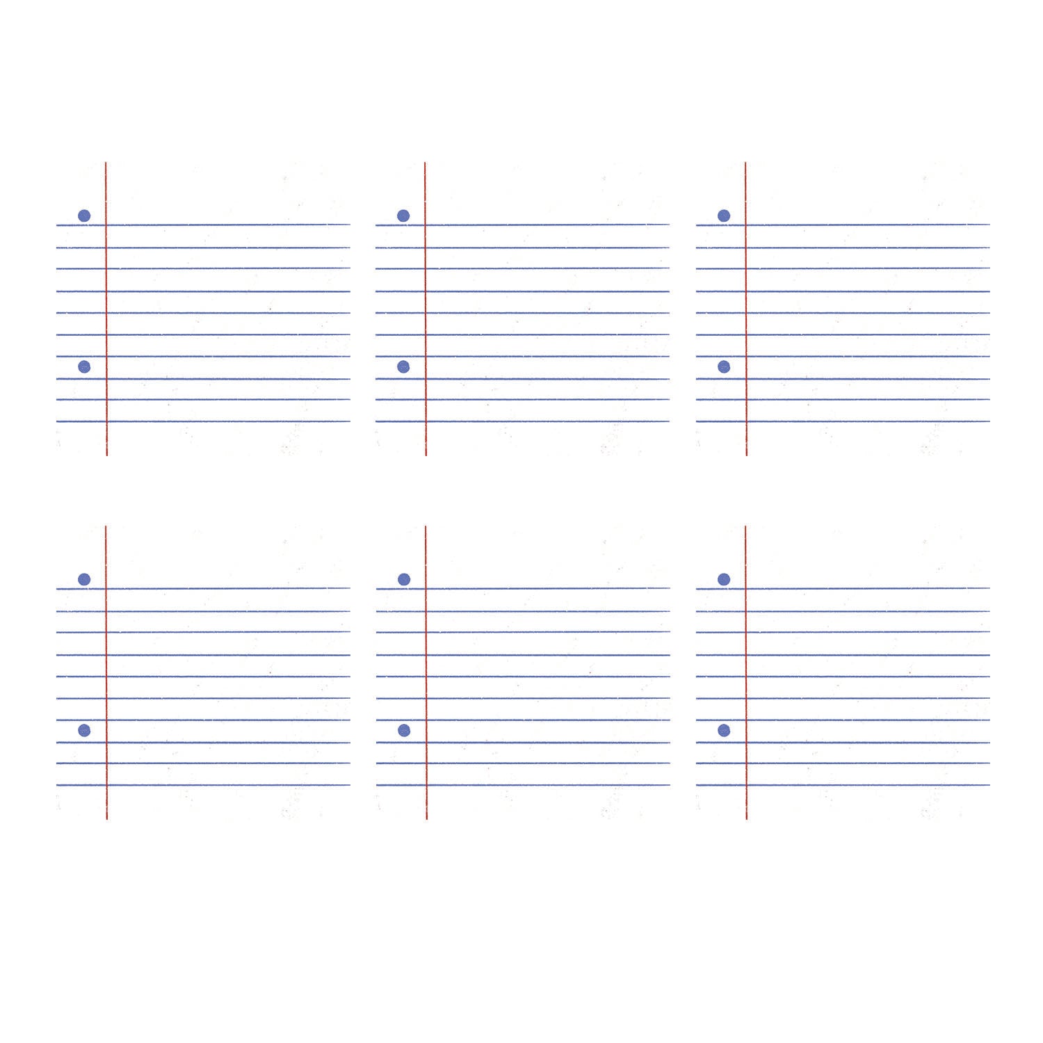 Loose Leaf Little Note Cards – Set of 6